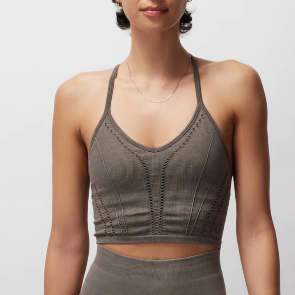 NWT Spiritual Gangster Thea Seamless Longline Bra$58